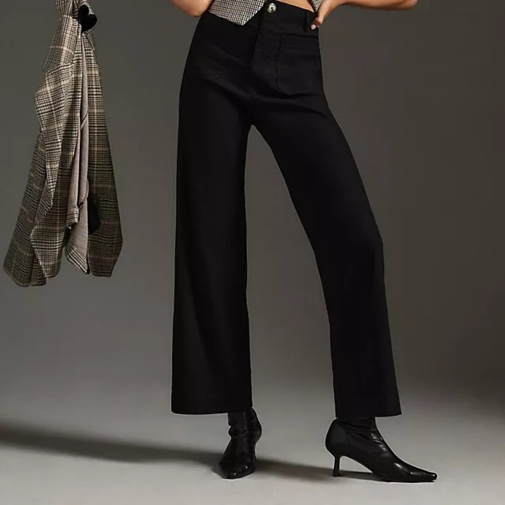 Anthropologie Maeve Colette Black Pants 18W NWT